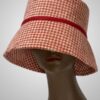 Distinquished Red and White Wool Hat