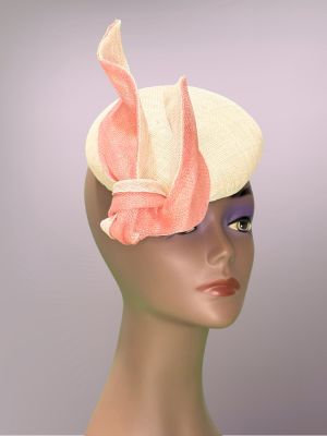 Poised Presence | Handcrafted Fascinator Hat by Cenojyk Three Quarter View